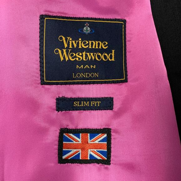 VIVIENNE WESTWOOD Size 36 Black Wool Single Breasted Sport Coat - Picture 7 of 12